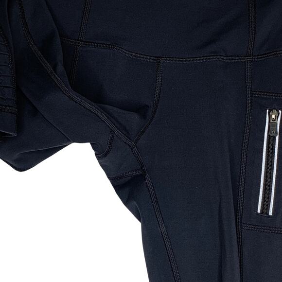 Lululemon Ankle Leggings Size 4 Front Zipper Pocket - Picture 10 of 15